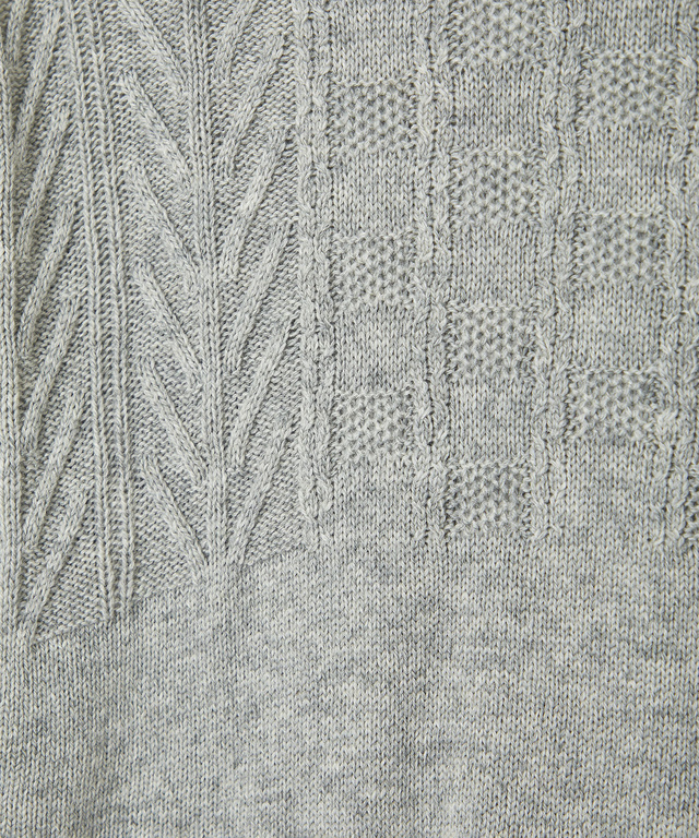 ウールブレンド 地柄 ニット【一部店舗限定】