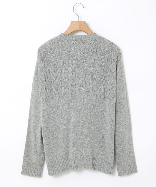 ウールブレンド 地柄 ニット【一部店舗限定】