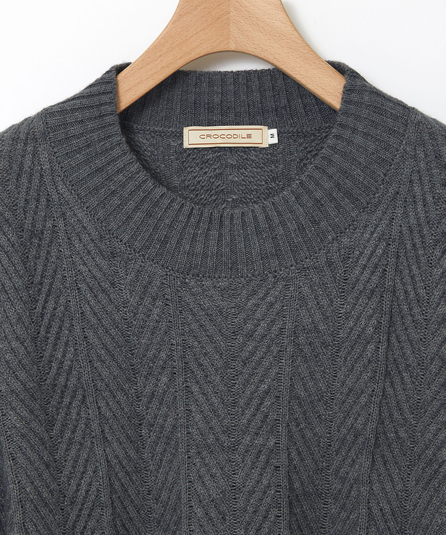 ウールブレンド フレア ニットチュニック【一部店舗限定】