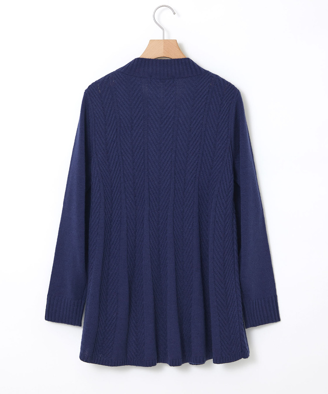 ウールブレンド フレア ニットチュニック【一部店舗限定】