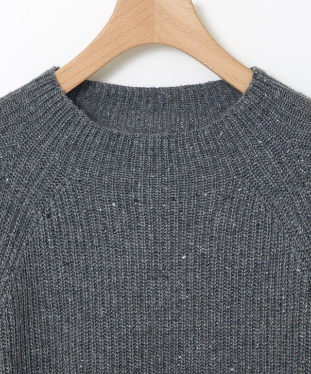 ウールブレンド ネップ プルオーバーニット【一部店舗限定】