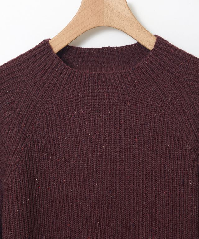 ウールブレンド ネップ プルオーバーニット【一部店舗限定】