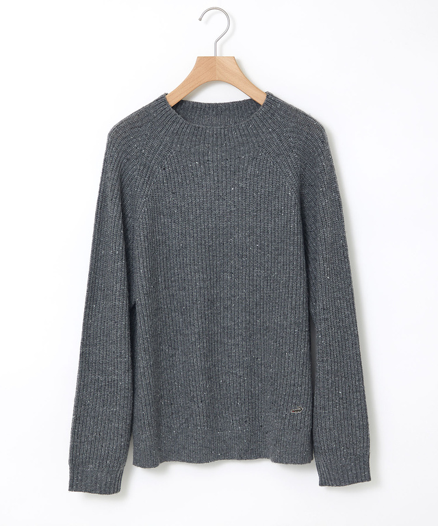 ウールブレンド ネップ プルオーバーニット【一部店舗限定】