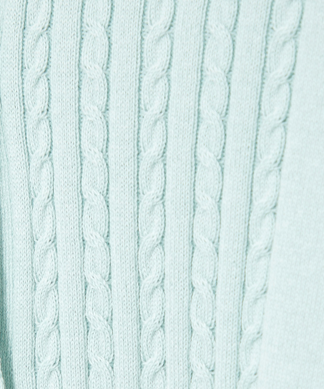 ケーブル ニット カーディガン【ウガンダオーガニックコットン】【手洗いOK】