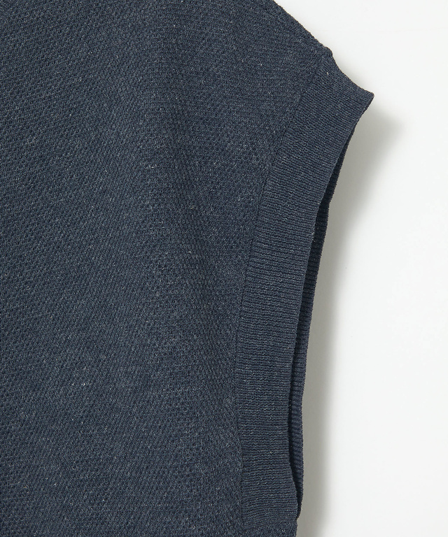 リネンブレンド 2WAY ニットベスト