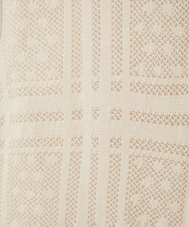 透かし編み ニット ベスト