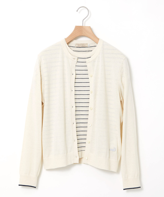 コットンブレンド ツイン ニット【手洗いOK】【オンラインショップ・一部店舗限定】