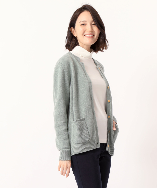 ☆11/15 読売新聞掲載☆クルーネックカーディガン