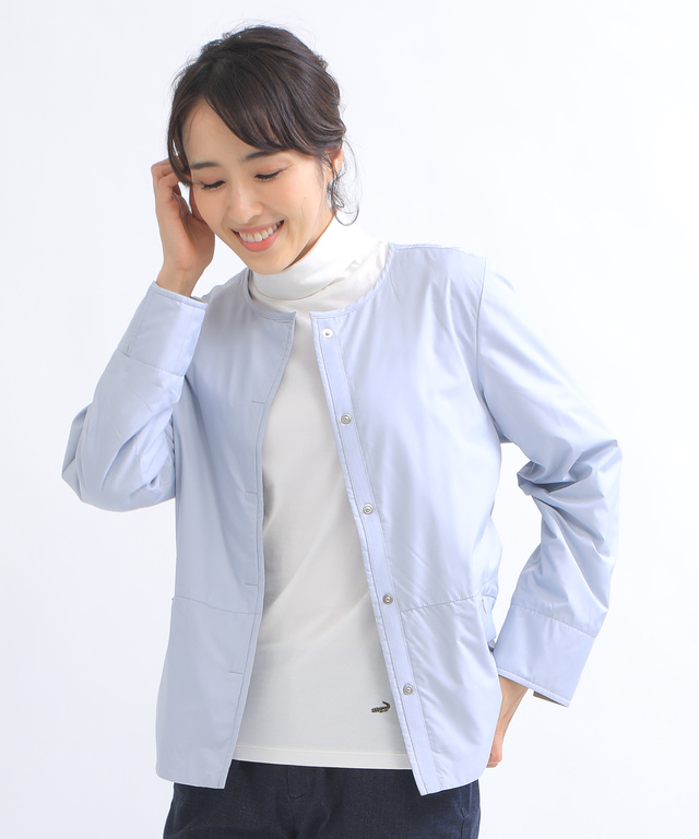 ノーカラーライトジャケット【オクタ(R)使用】【撥水加工】
