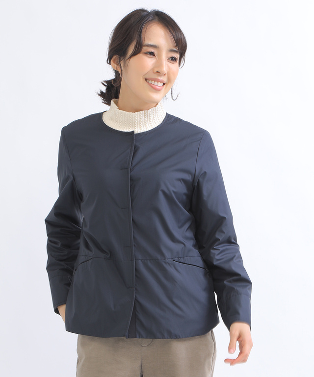 ノーカラーライトジャケット【オクタ(R)使用】【撥水加工】