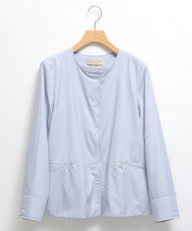 ノーカラーライトジャケット【オクタ(R)使用】【撥水加工】