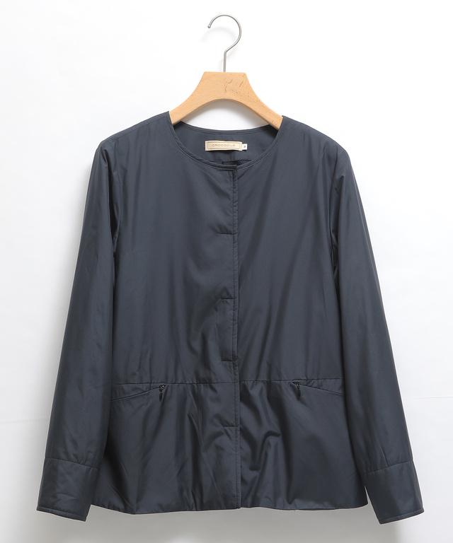 ノーカラーライトジャケット【オクタ(R)使用】【撥水加工】