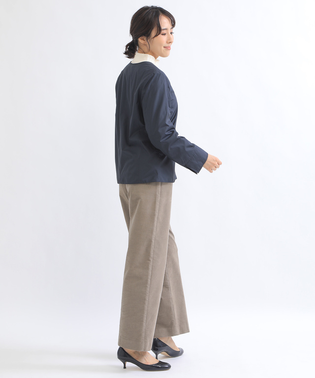 ノーカラーライトジャケット【オクタ(R)使用】【撥水加工】