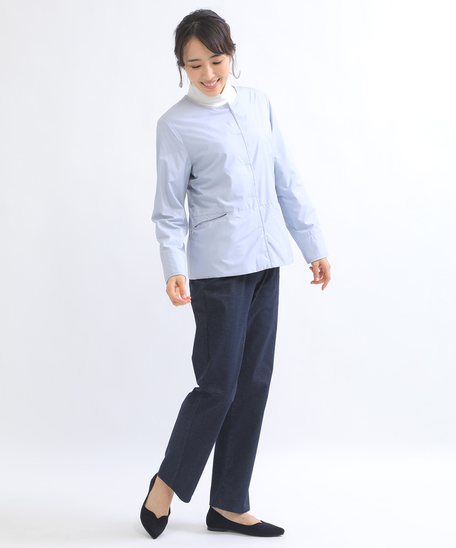 ノーカラーライトジャケット【オクタ(R)使用】【撥水加工】