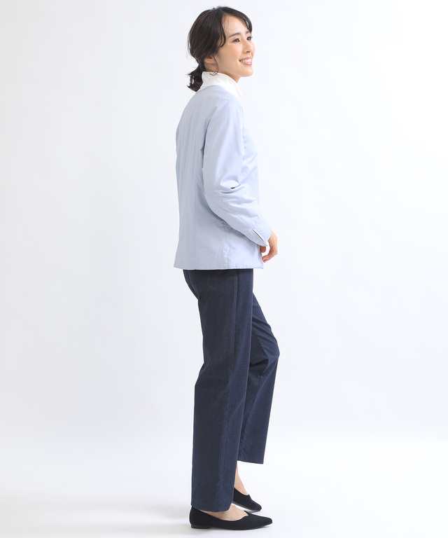 ノーカラーライトジャケット【オクタ(R)使用】【撥水加工】