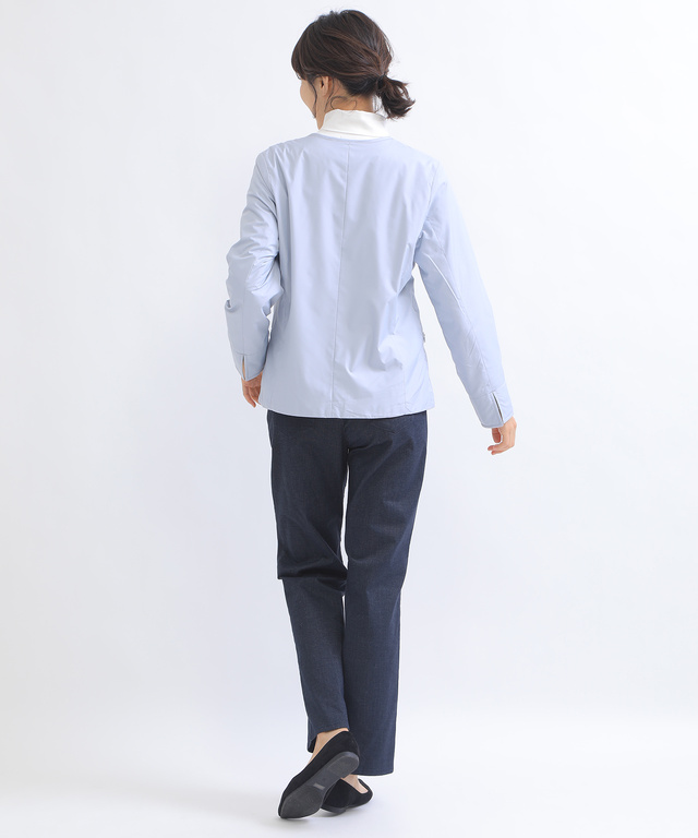ノーカラーライトジャケット【オクタ(R)使用】【撥水加工】