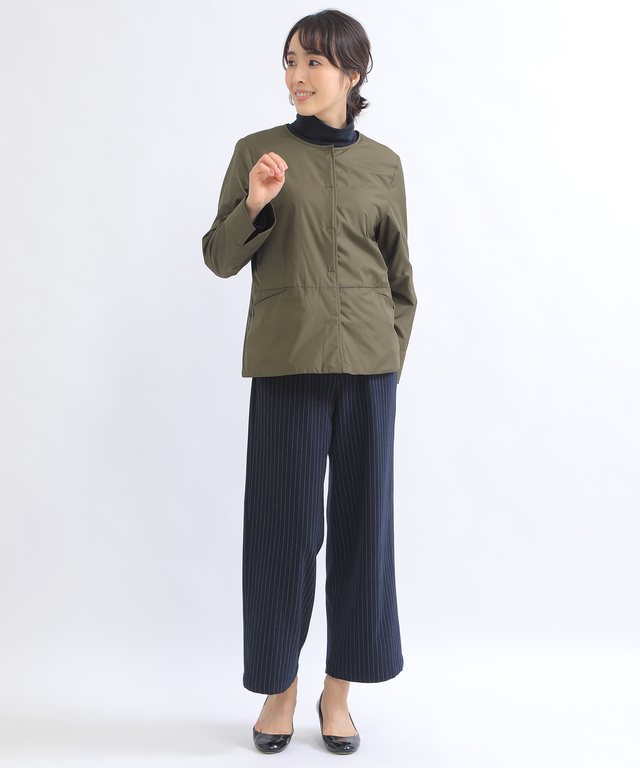 ノーカラーライトジャケット【オクタ(R)使用】【撥水加工】