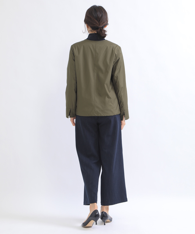 ノーカラーライトジャケット【オクタ(R)使用】【撥水加工】