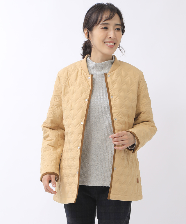 中綿 キルト ジャケット【サーモア】【撥水加工】