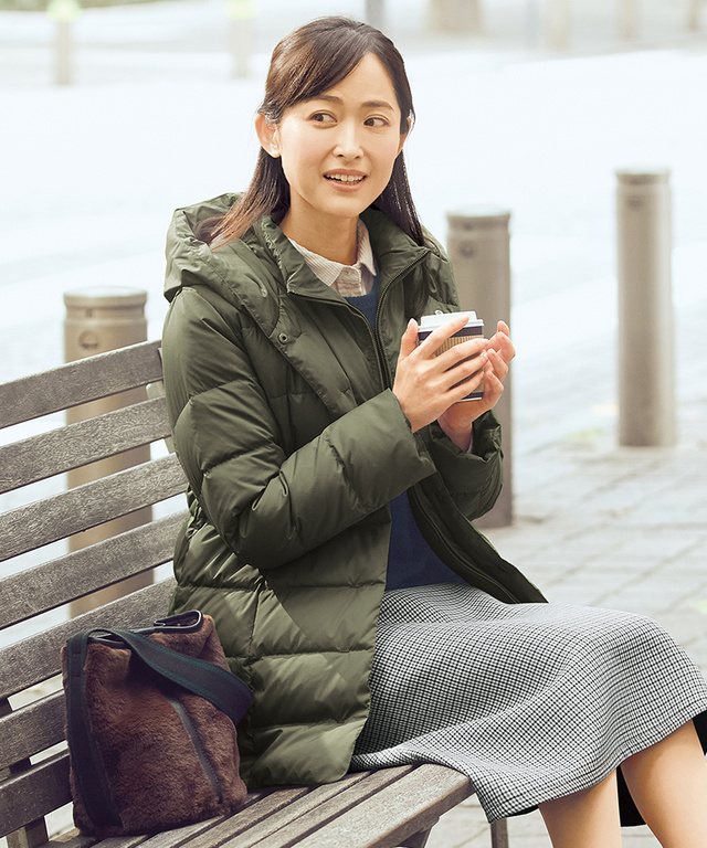 スムーズ ダウン コート【撥水加工】