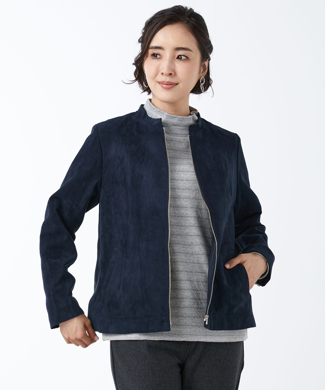 フェイク レザー ジャケット