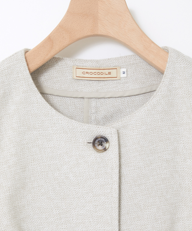 杢糸 クルーネック ベスト【手洗いOK】