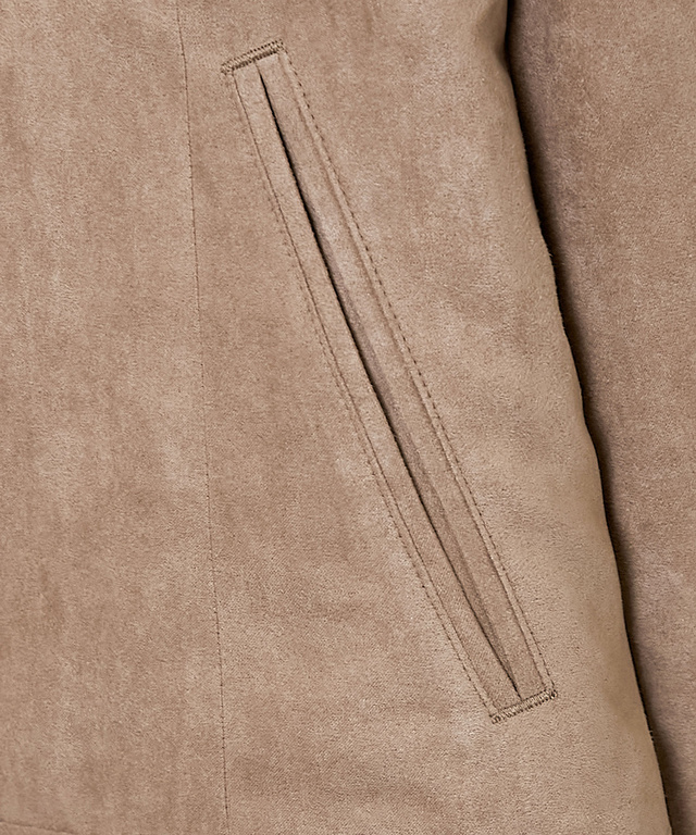 微起毛 バンドカラー ジャケット