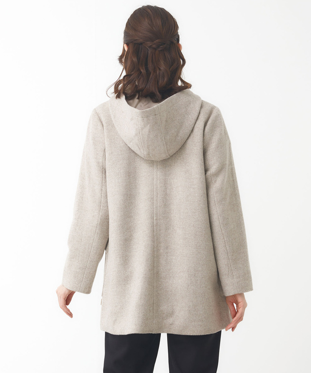 ファインウール ミドル丈コート