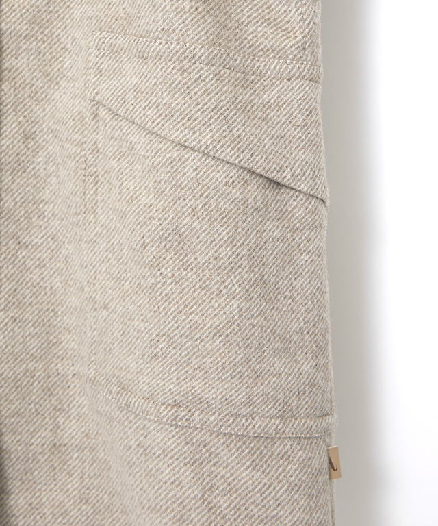 ファインウール ミドル丈コート