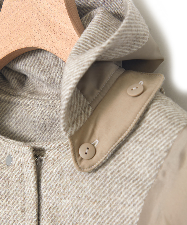 ファインウール ミドル丈コート