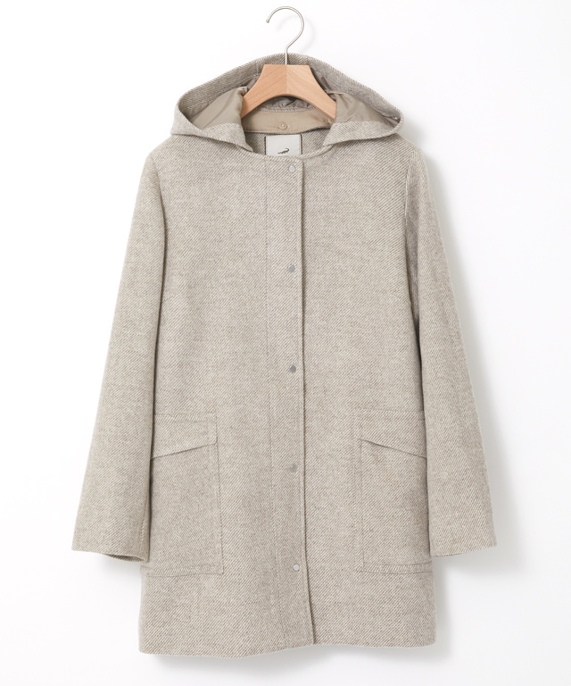 ファインウール ミドル丈コート