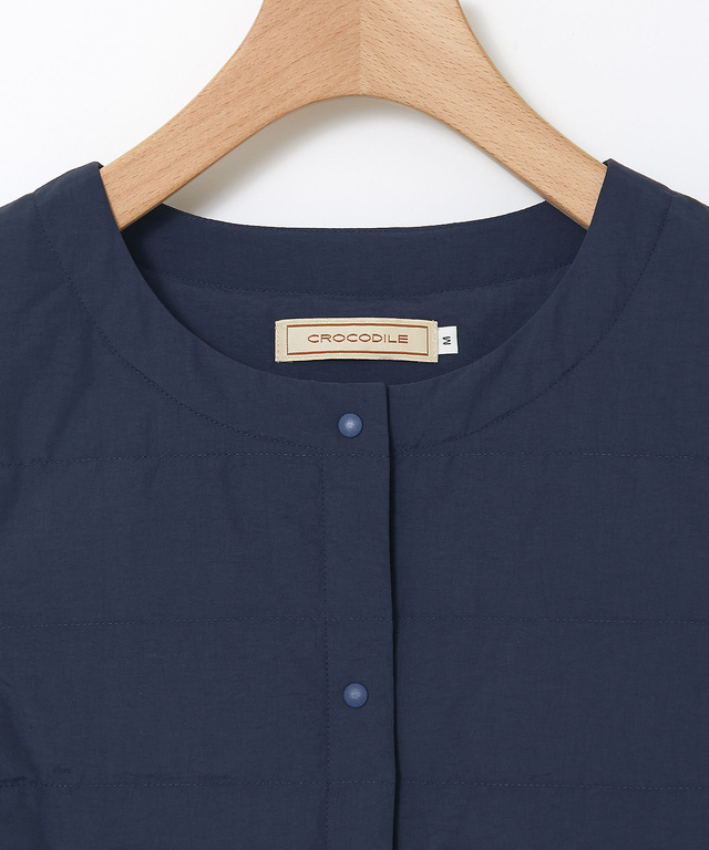 ノーカラー ダウン ベスト【一部店舗限定】