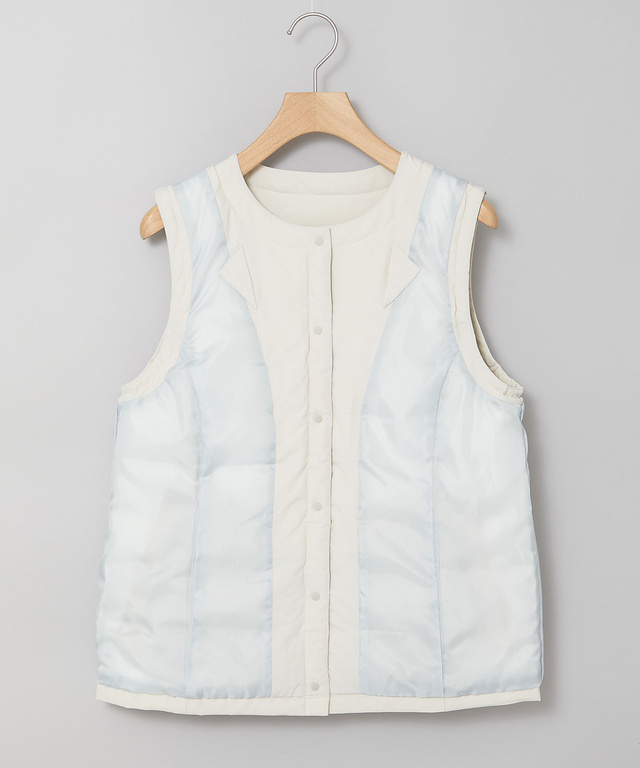 ノーカラー ダウン ベスト【一部店舗限定】