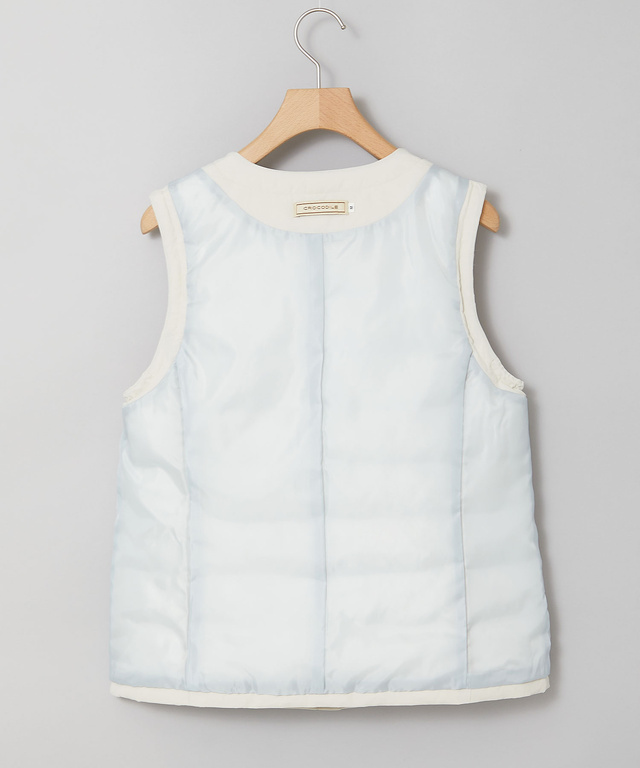 ノーカラー ダウン ベスト【一部店舗限定】