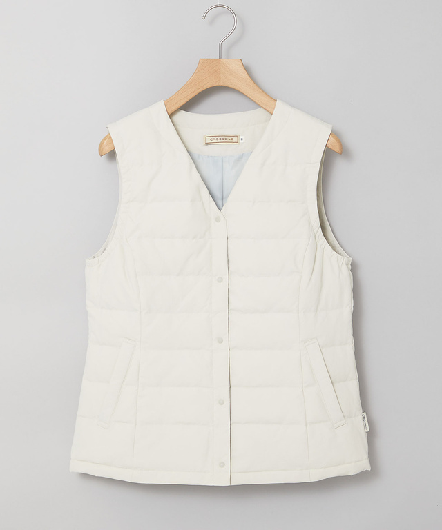 ノーカラー ダウン ベスト【一部店舗限定】