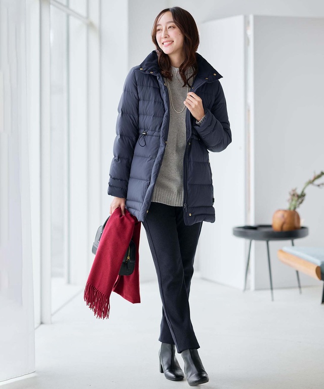 バイアスステッチ ロングダウン【撥水加工】