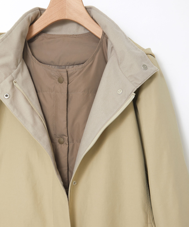 ダウンライナー付き コート