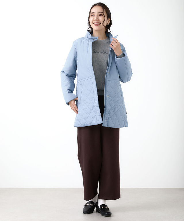 キルティング切り替え 中綿 ジャケット【撥水加工】