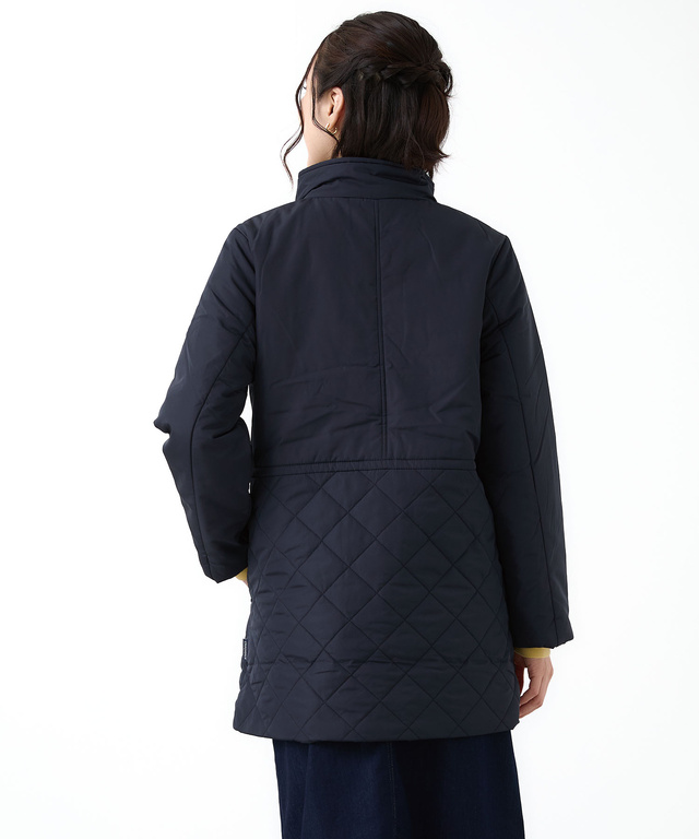 キルティング切り替え 中綿 ジャケット【撥水加工】