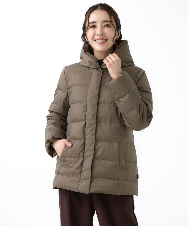 フード付き ダウン ジャケット【撥水加工】【一部店舗限定】