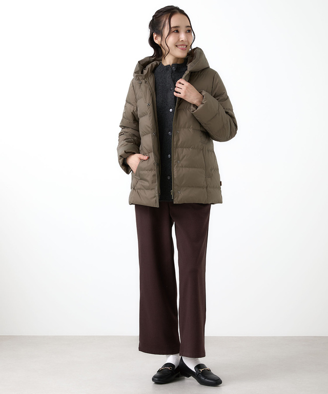 フード付き ダウン ジャケット【撥水加工】【一部店舗限定】