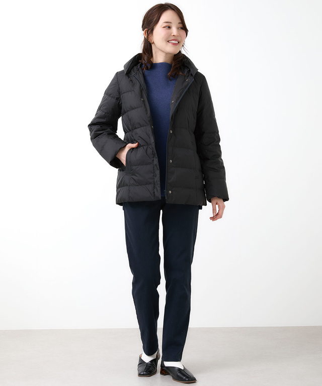 フード付き ダウン ジャケット【撥水加工】【一部店舗限定】