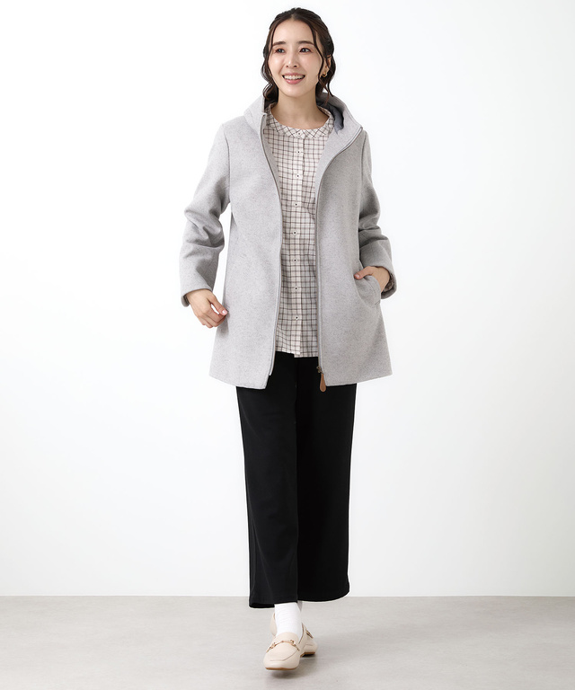 ウールライク ミドル丈 コート【一部店舗限定】