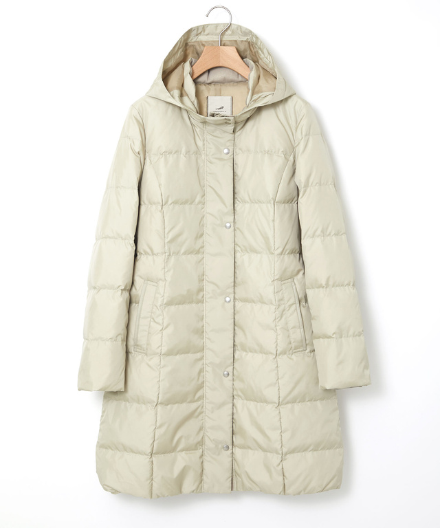 タフタダウン ロング コート【撥水加工】【一部店舗限定】