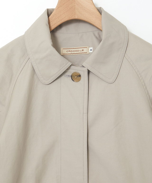 スピンドル付き ステンカラーコート