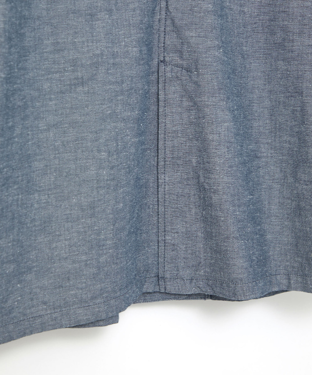 リネンブレンド ロング ジャケット