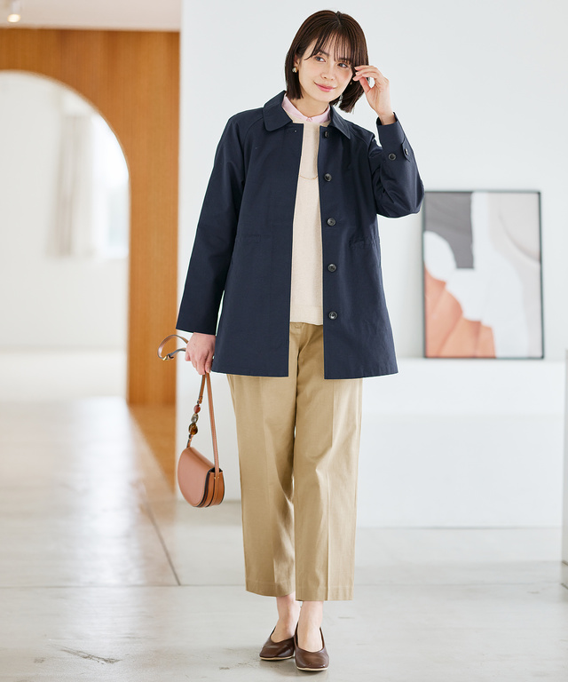 スピンドル付き ステンカラーコート【オンラインショップ・一部店舗限定】