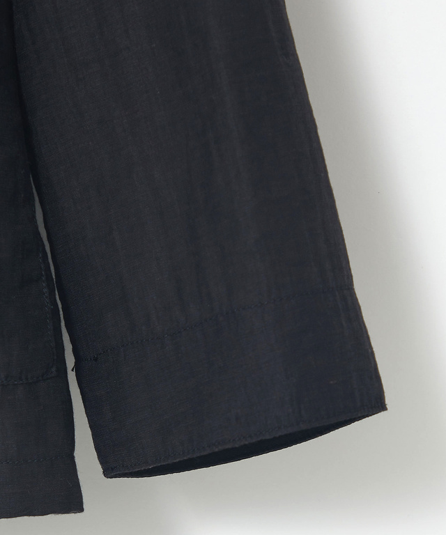 リネンブレンド シャツ ジャケット【手洗いOK】