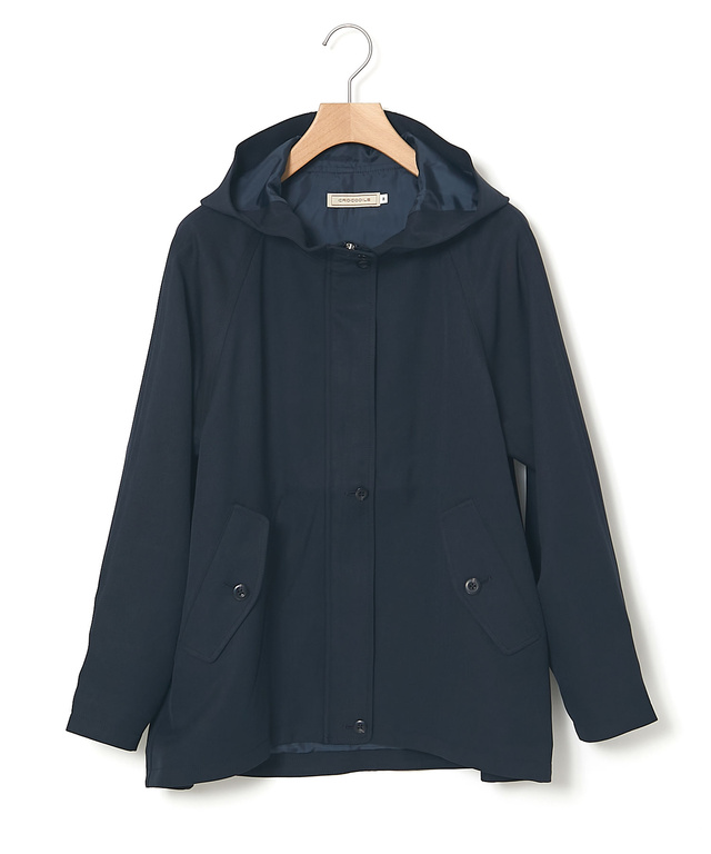 Aラインシルエット ショート丈 モッズコート