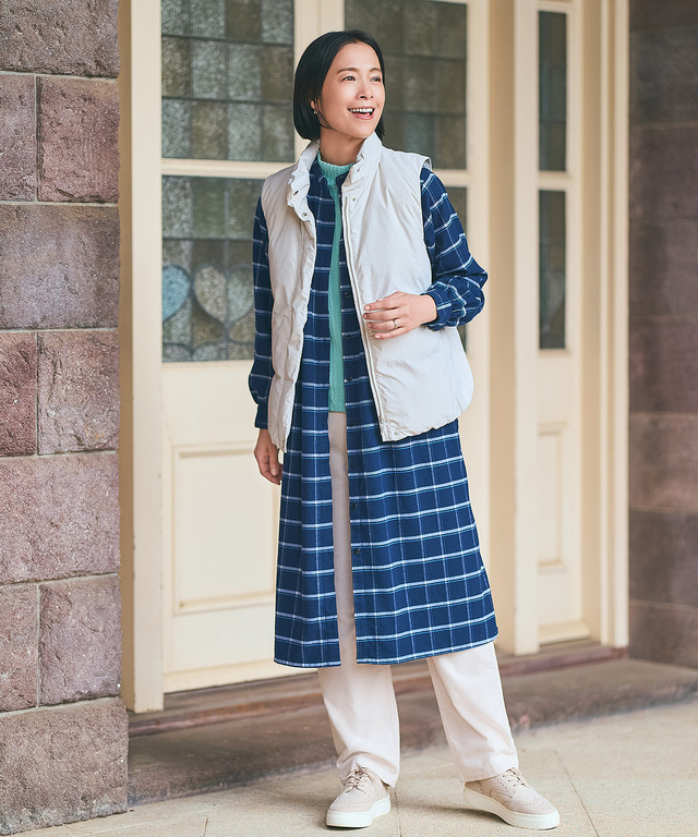 マットツイル ダウン ベスト【撥水加工】